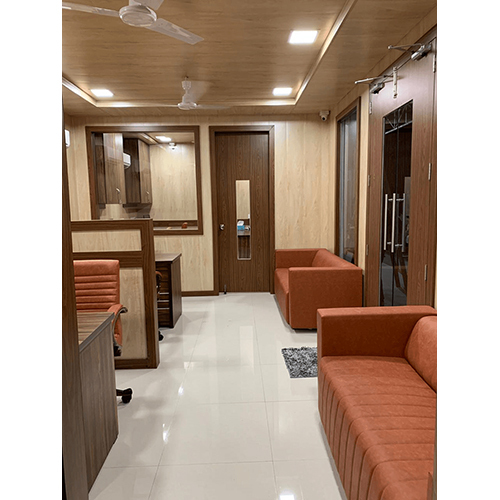 Prefabricated Portable Container Office - Floor Material: Cement Board + Vinyl / Pvc / Wooden Flooring