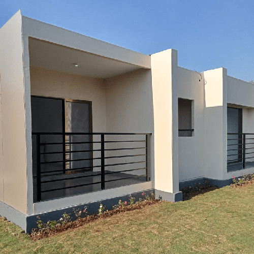 Prefabricated Portable Sample Flat - Floor Material: Cement Board + Vinyl / Pvc / Wooden Flooring