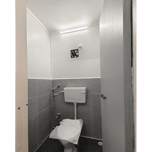 Prefabricated Portable Toilet Cabin - Floor Material: Cement Board + Vinyl / Pvc / Wooden Flooring