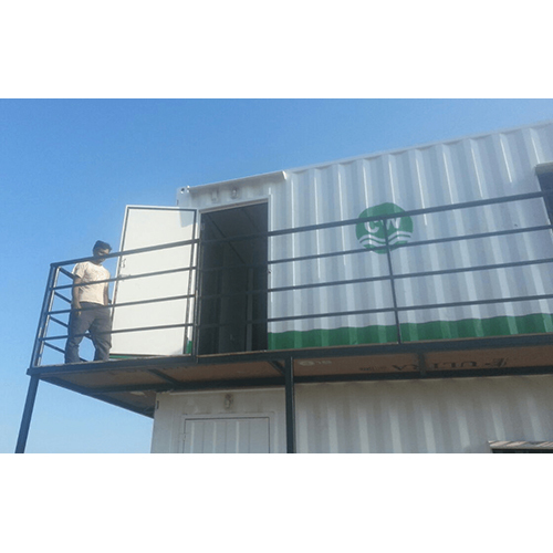 Shiping Portable Container Office - Floor Material: Cement Board + Vinyl / Pvc / Wooden Flooring