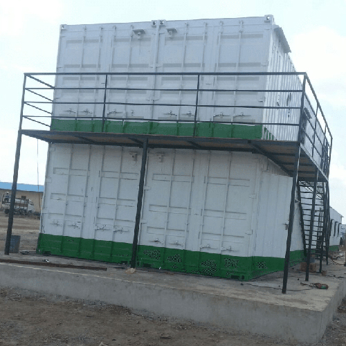 Shiping Portable Container Office - Floor Material: Cement Board + Vinyl / Pvc / Wooden Flooring