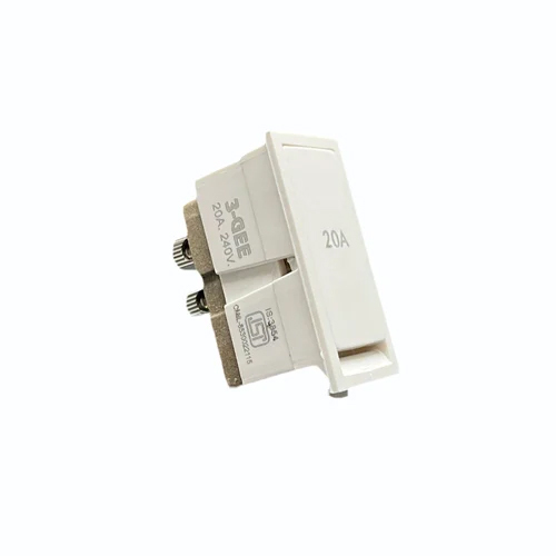 3-gee 20amp Flat Switch With Porcelain - Color: White