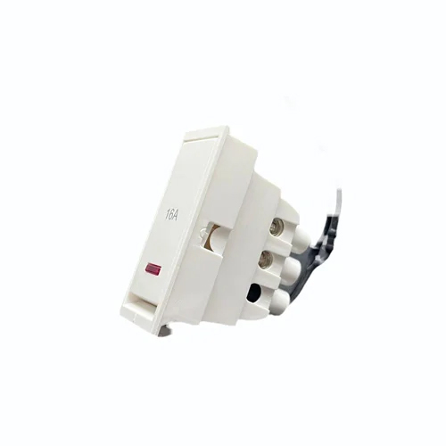 3-gee 16amp Flat Switch With Indicator - Color: White