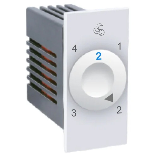 4 Step Digital Fan Regulator - Color: White