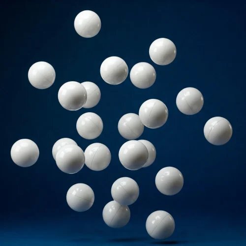Silicone Rubber Ball - Color: White