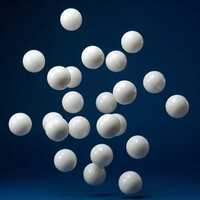 Silicone Rubber Ball - Color: White