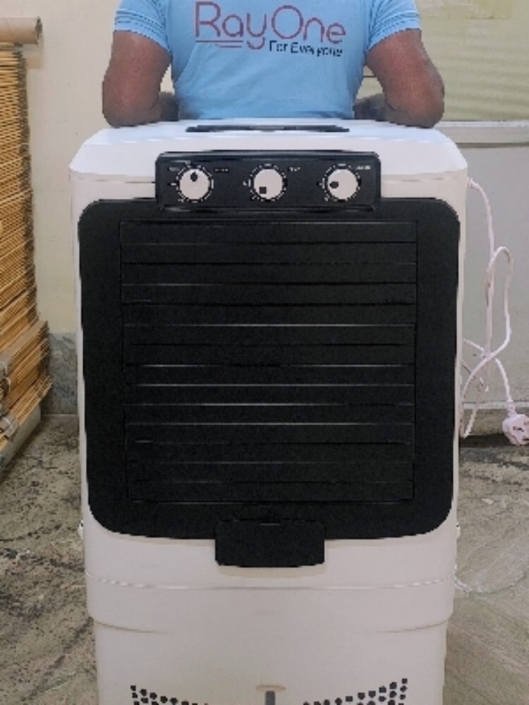 Air Cooler - Color: White And Black
