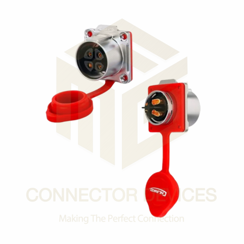 LP24 500V 25A 4Pin Female Socket IP67 Waterproof Power Connector