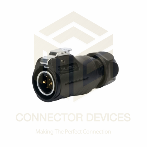 LP20 500V 12A 6+2Pin Male Plug IP67 Waterproof Power Connector Plastic Shell Solder Terminal