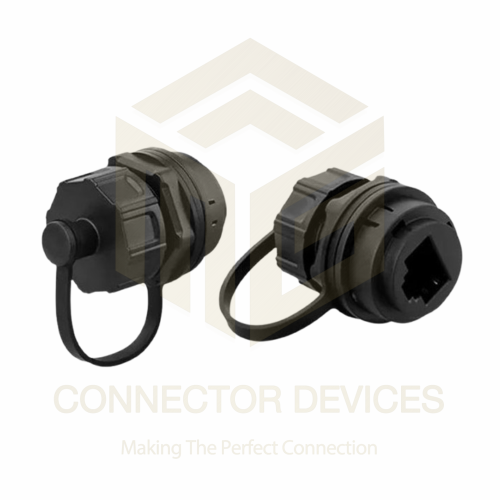 YT RJ45 Cat3 IP67 Waterproof Female Socket Ethernet Connector