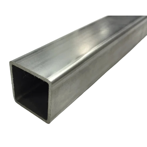 Stainless Steel Square Seamless Pipe - Color: Silver