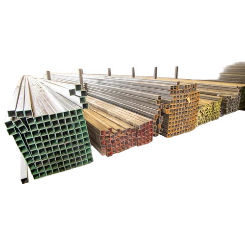 Industrial Steel Square Tube - Color: Silver
