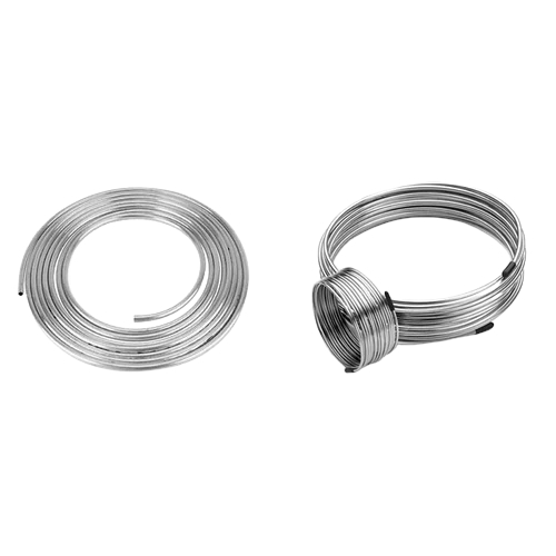 Stainless Steel Coiled Tubes - Color: Silver