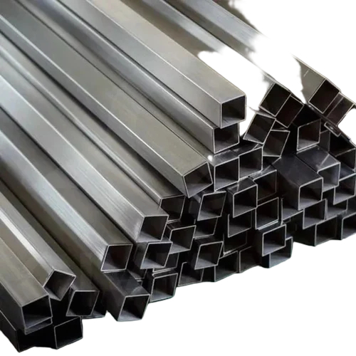 Stainless Steel Square Tube - Color: Silver
