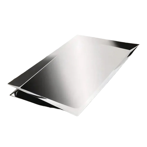 Black Mirror Stainless Steel Sheet - Color: Silver