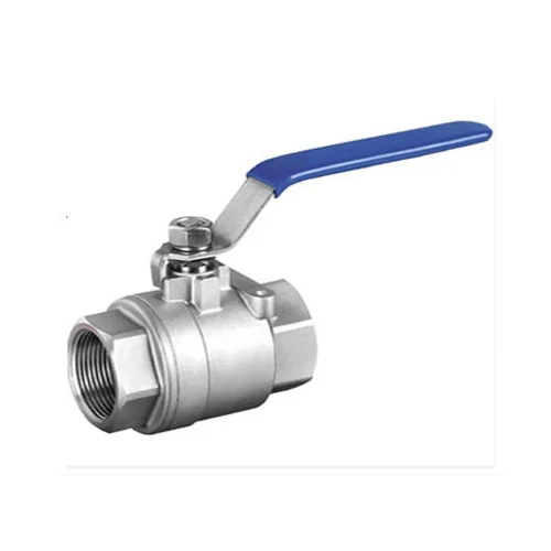 Screwed Ball Valve - Color: Silver