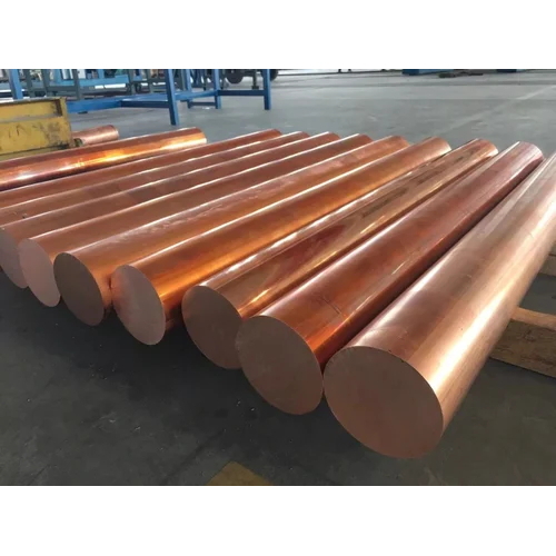 Copper Bush Bar Round Rod - Finish: Polished