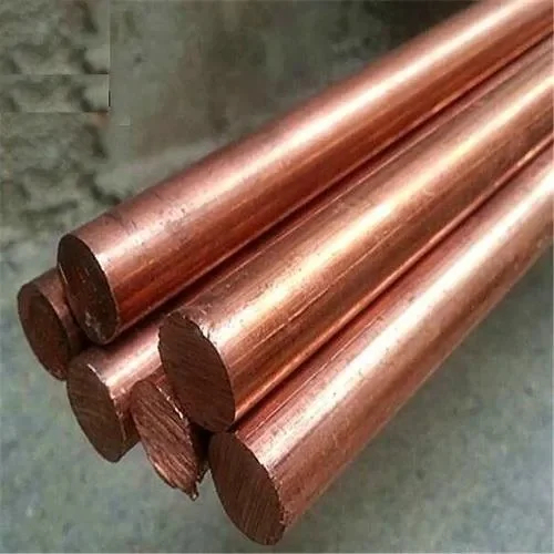 Round Copper Rods - Finish: Polished