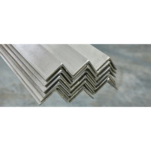 Industrial L Shape Stainless Steel Angle - Color: Silver