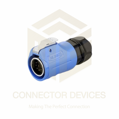 LP20 5A 9Pin Male Plug IP67 Waterproof Power Connector Plastic+Metal Shell Solder Terminal