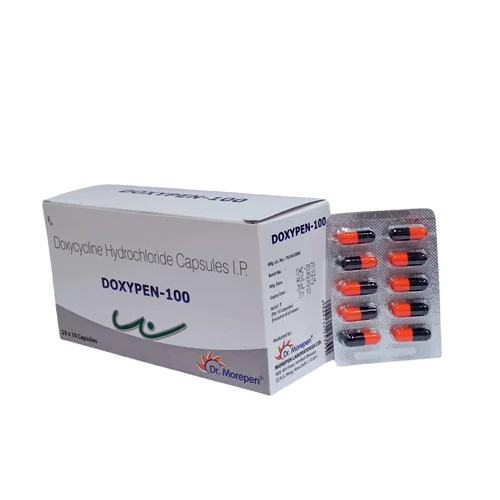 100 MG Doxycycline Hydrochloride Capsules IP