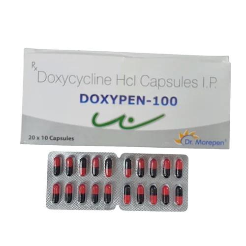 100 MG Doxycycline Hydrochloride Capsules IP