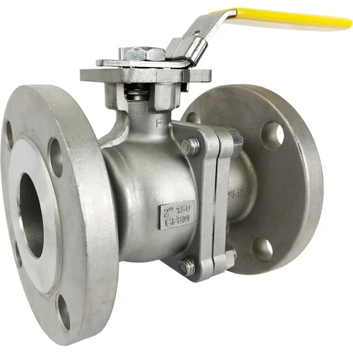 Stainless Steel Ansi 150 Flanged Ball Valve - Color: Silver
