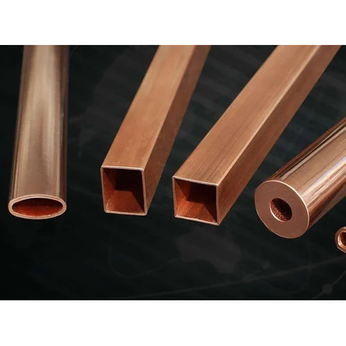 Round And Sqaure Copper Pipe Bush - Finish: Polished