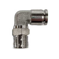 Push Fit Swivel Elbow - Color: Silver