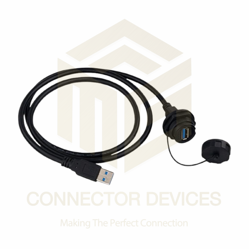 YU Series USB3.0 Female-Male IP67 Waterproof Data Connector