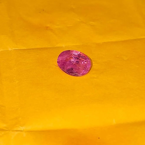 4 Carat Natural Old Burma Ruby Red - Color: Pink