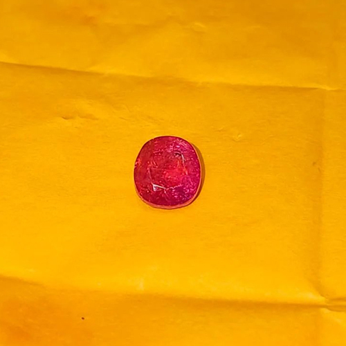 4.17 Carat Natural Old Burma Ruby Red - Color: Pink