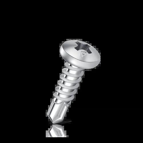 Pan Head Self Drilling Screw - Color: Silver
