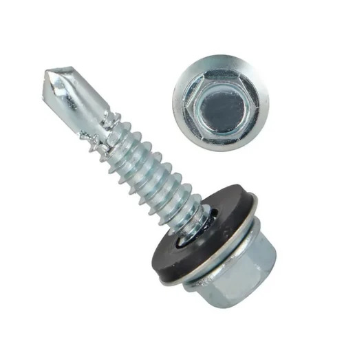 Ss Hex Head Self Drilling Screw - Color: Silver