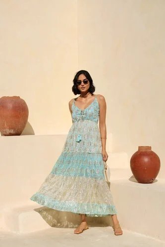 Coastal Mirage Maxi Dress