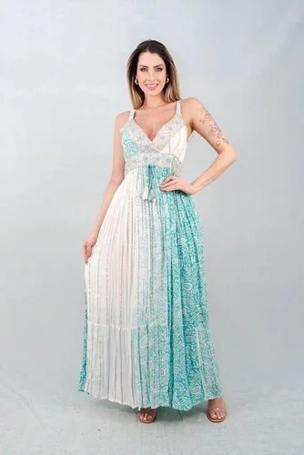 Ocean Breeze Boho Maxi Dress