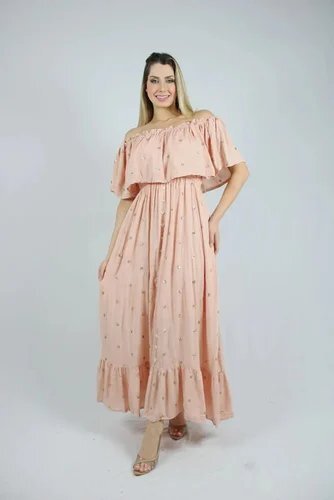 Sunset Whisper Off-Shoulder Maxi