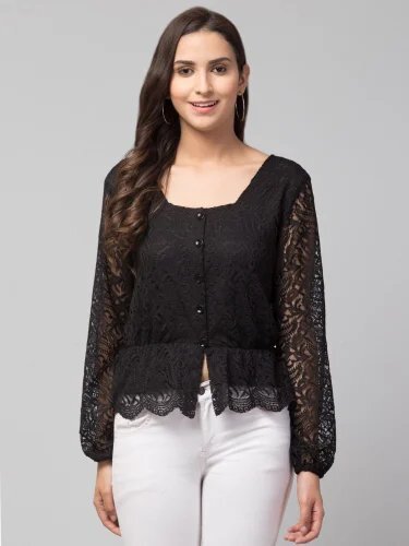 Ladies Black Net Top - Feature: Good Quality