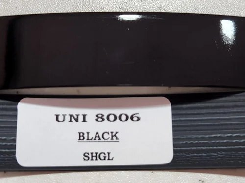 Uniprime Black Shgl Gloss Pvc Edge Band - Length: 50 Meter (M)