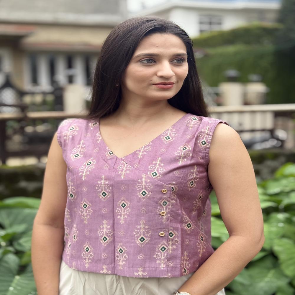 Indie Floral Printed Vest