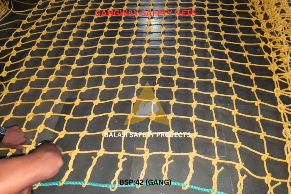 Gangway Safety Nets - Color: Yellow ( Base)