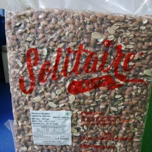 Solitaire Almond Tukda - Color: Bright Natural