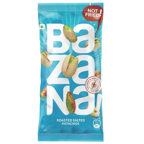 Bazana Roasted Salted Pistachios [13 Gm] - Color: White