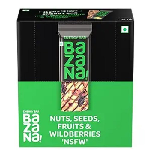 Bazana Nut Seeds Fruit & Wildberries Energy Bars - Grade: A