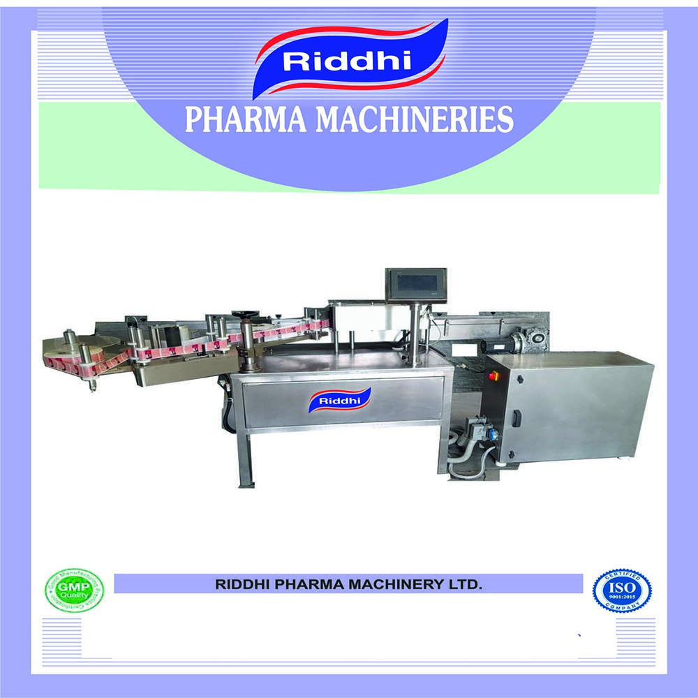 Automatic Bottle Sticker Labeling Machine - Color: Silver