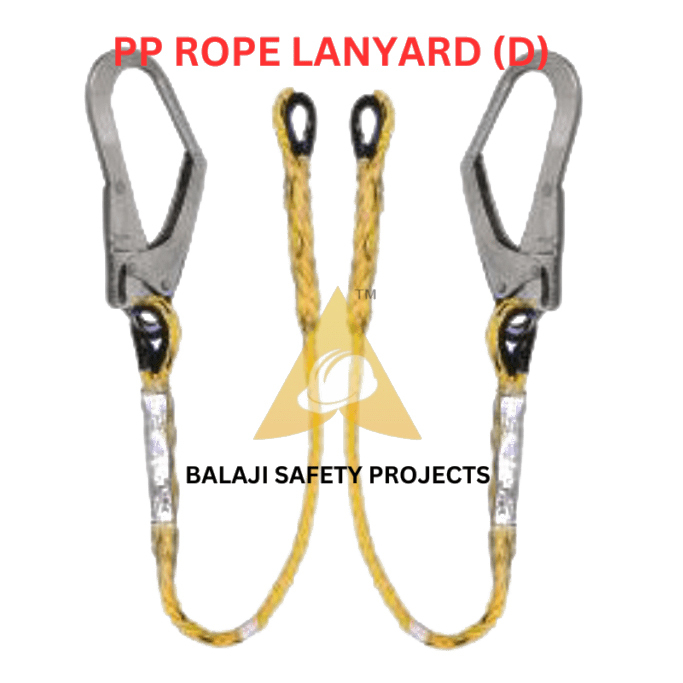 D Shape Pp Rope Lanyard - Color: Yellow