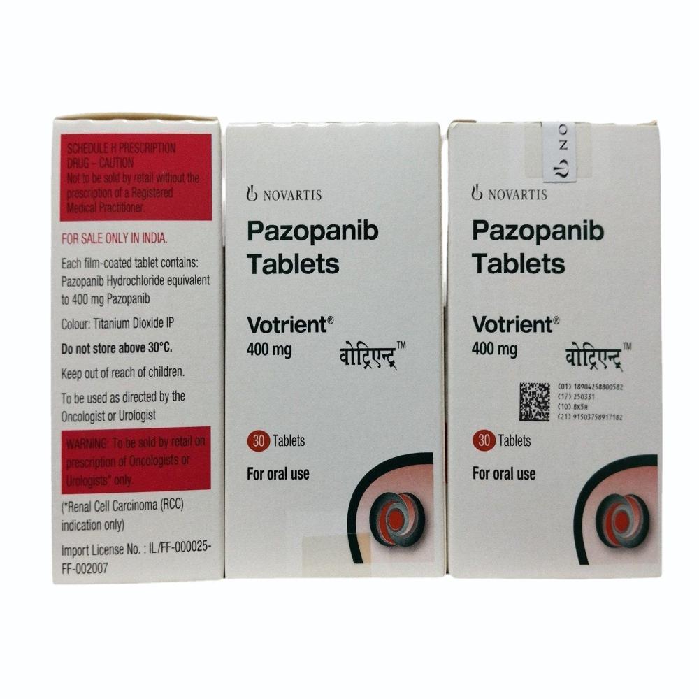 Votrient Pazopanib 400 Mg Tablets