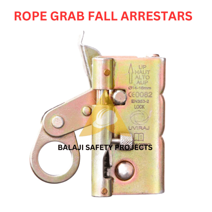 Rope Grab Fall Arrestars - Color: Silver Or Golden Yellow Galvanized