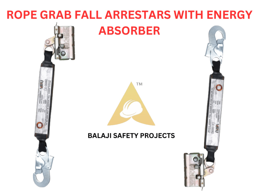 Rope Grab Fall Arrestars With Energy Absorber - Color: Silver