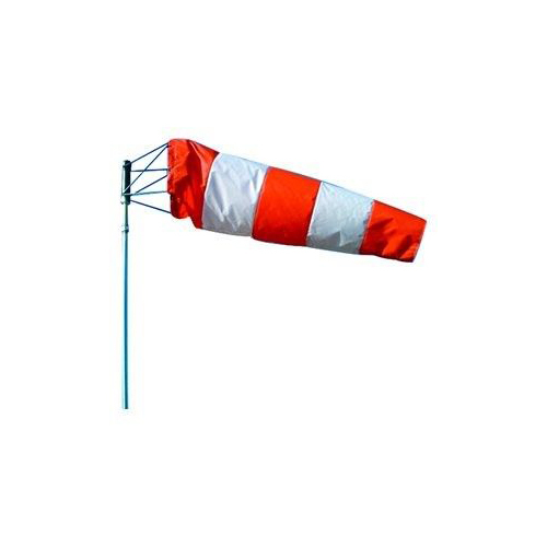 Wind Sock With Stand - Color: Orange And  White